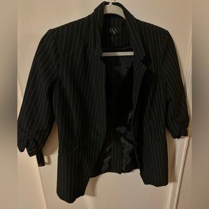 BCX black pinstripe blazer